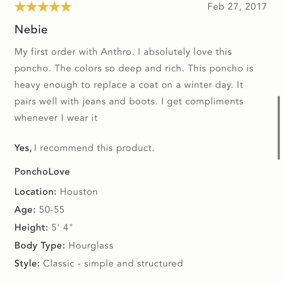 Anthropologie WINTERTIDE wool blend poncho, one size. - Picture 9 of 16